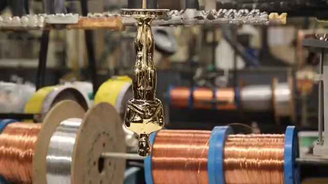 Estatueta do Oscar demora seis meses para ficar pronta e tem acabamento em ouro; veja vídeo da produção
