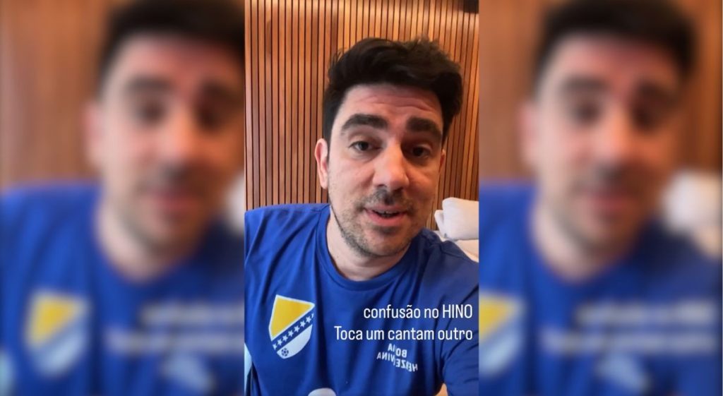 Fã da Bósnia, Adnet se empolga com o jogo e até posta canto em bósnio; veja