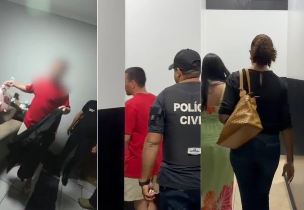 Vídeo mostra momento da prisão do pai e madrasta do menino Gustavo
